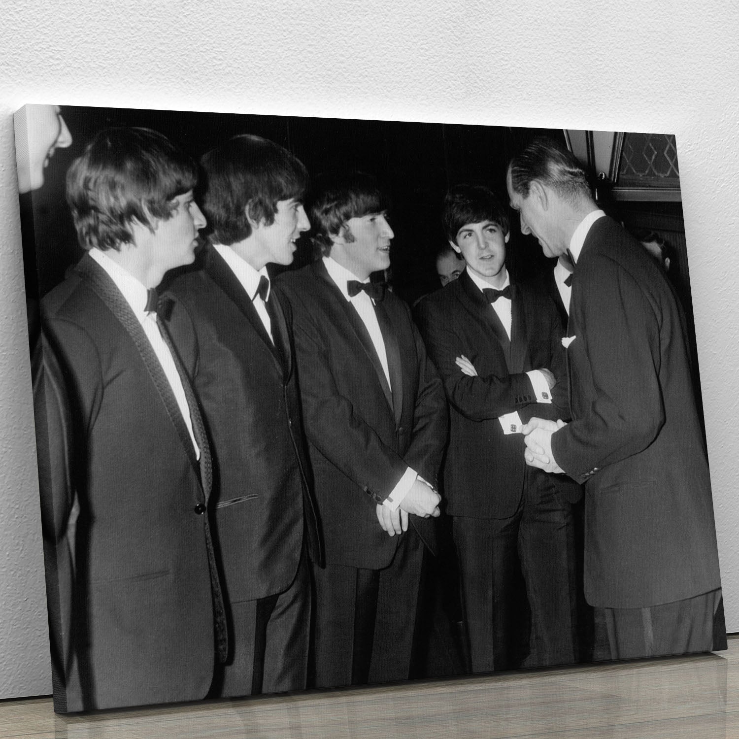 The Beatles meet Prince Philip Canvas Print or Poster - Canvas Art Rocks - 1
