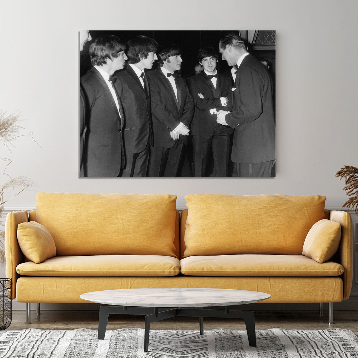 The Beatles meet Prince Philip Canvas Print or Poster - Canvas Art Rocks - 4