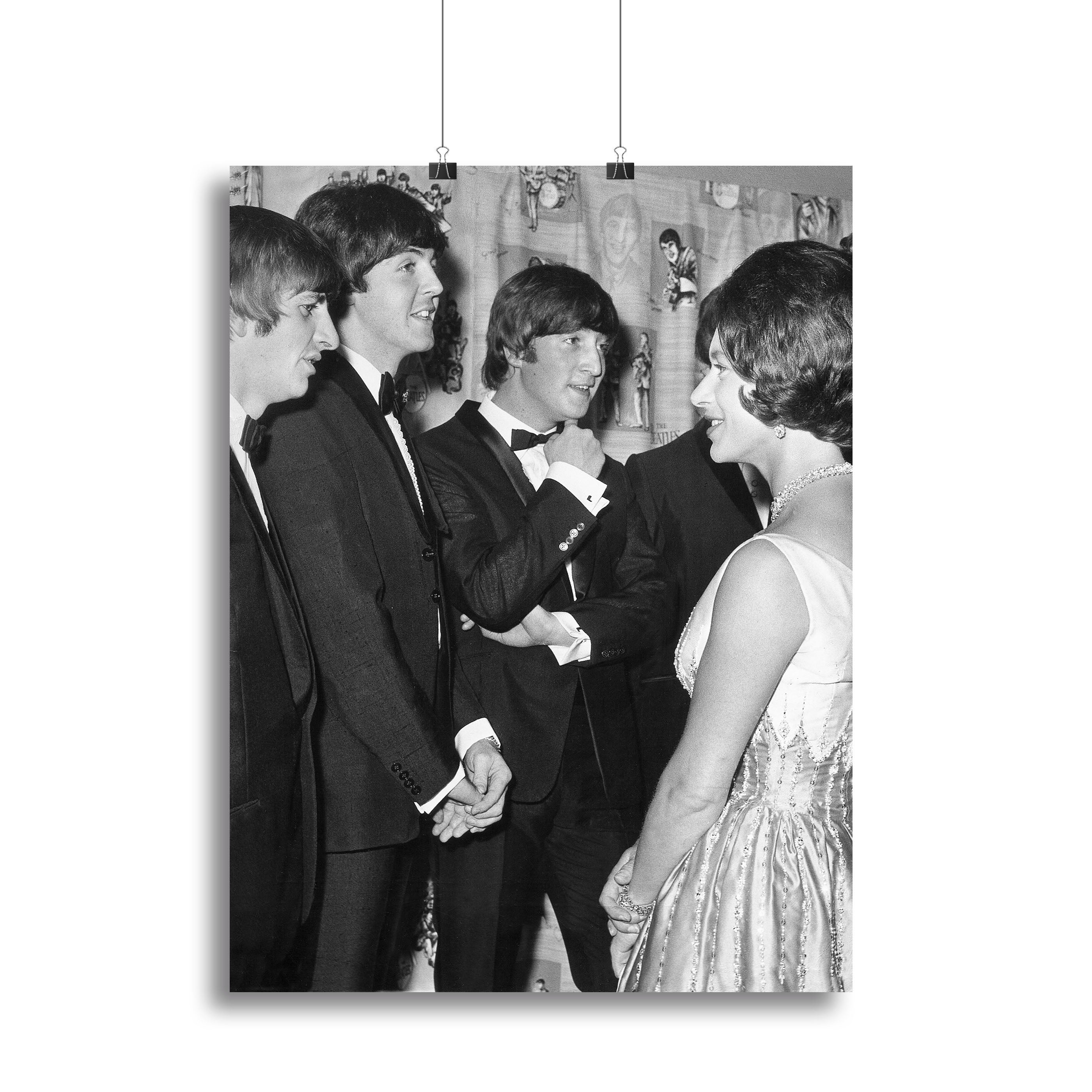 The Beatles meet Princess Margaret Canvas Print or Poster - Canvas Art Rocks - 2