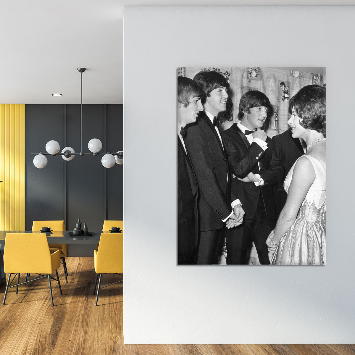 The Beatles meet Princess Margaret Canvas Print or Poster - Canvas Art Rocks - 4