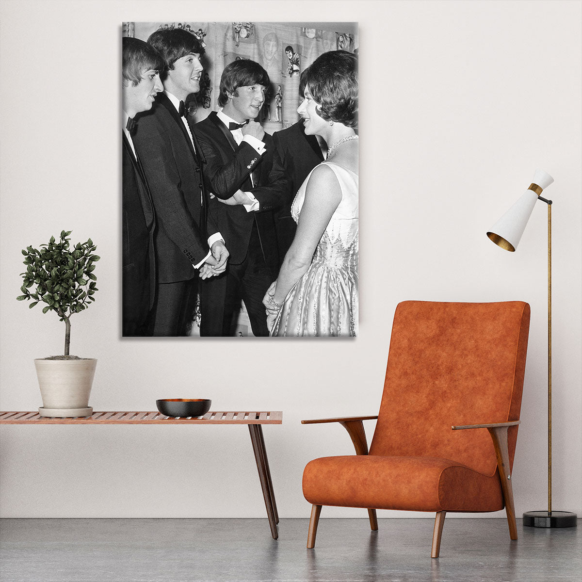 The Beatles meet Princess Margaret Canvas Print or Poster - Canvas Art Rocks - 6