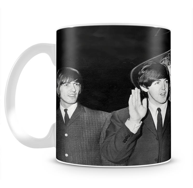 The Beatles with Brian Epstein at London Airport Mug - Canvas Art Rocks - 2