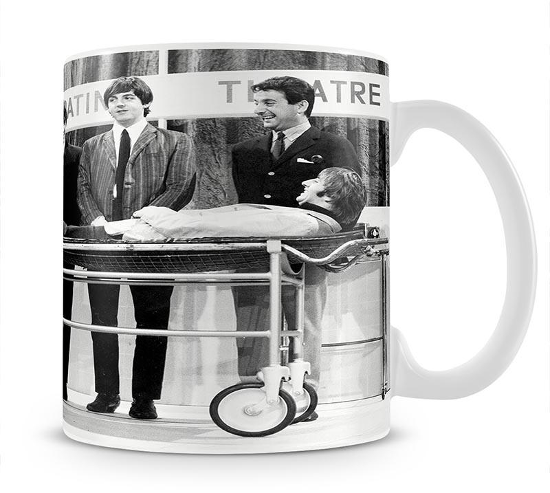 The Beatles with Mike and Bernie Winters Mug - Canvas Art Rocks - 1