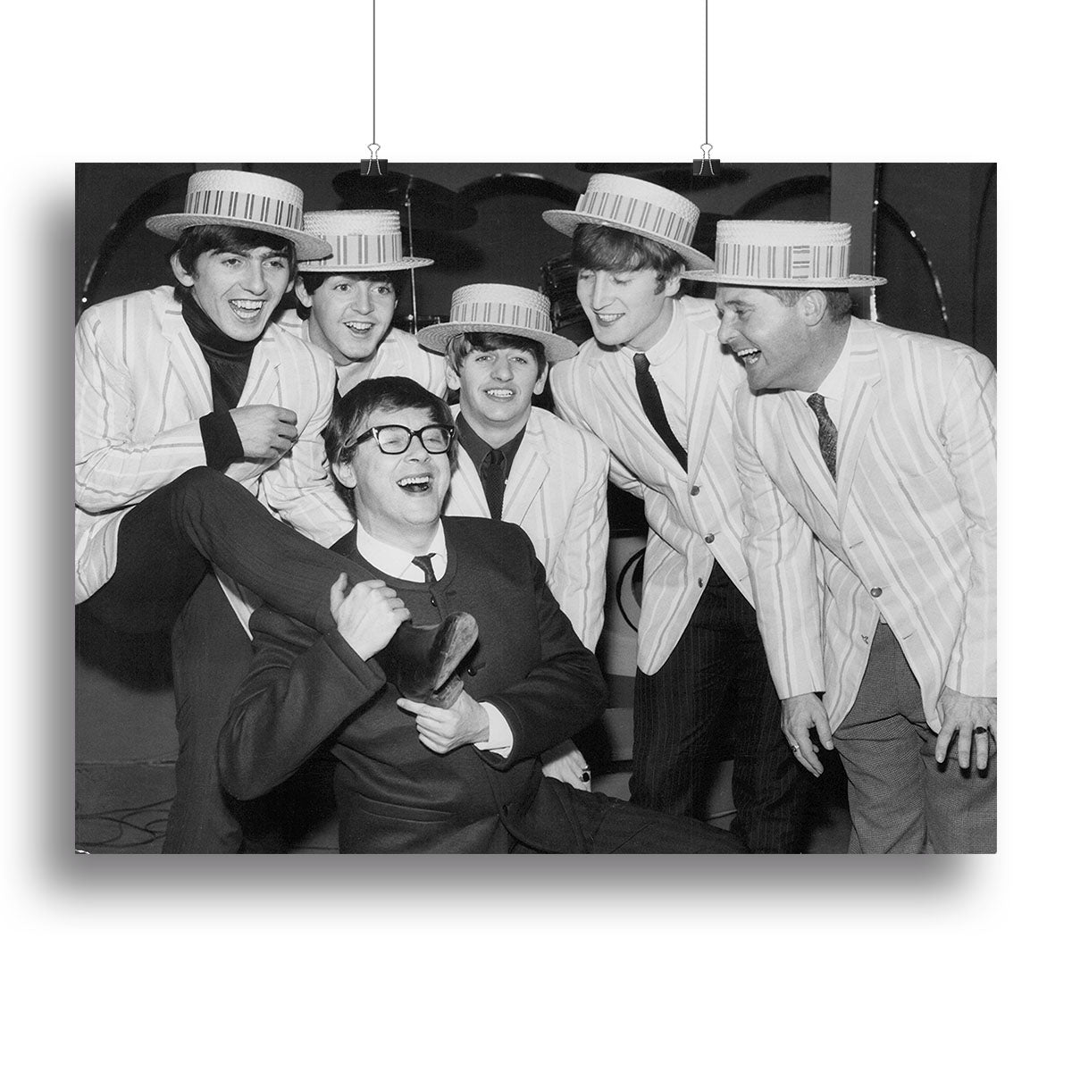 The Beatles with Morecambe and Wise Canvas Print or Poster - Canvas Art Rocks - 2