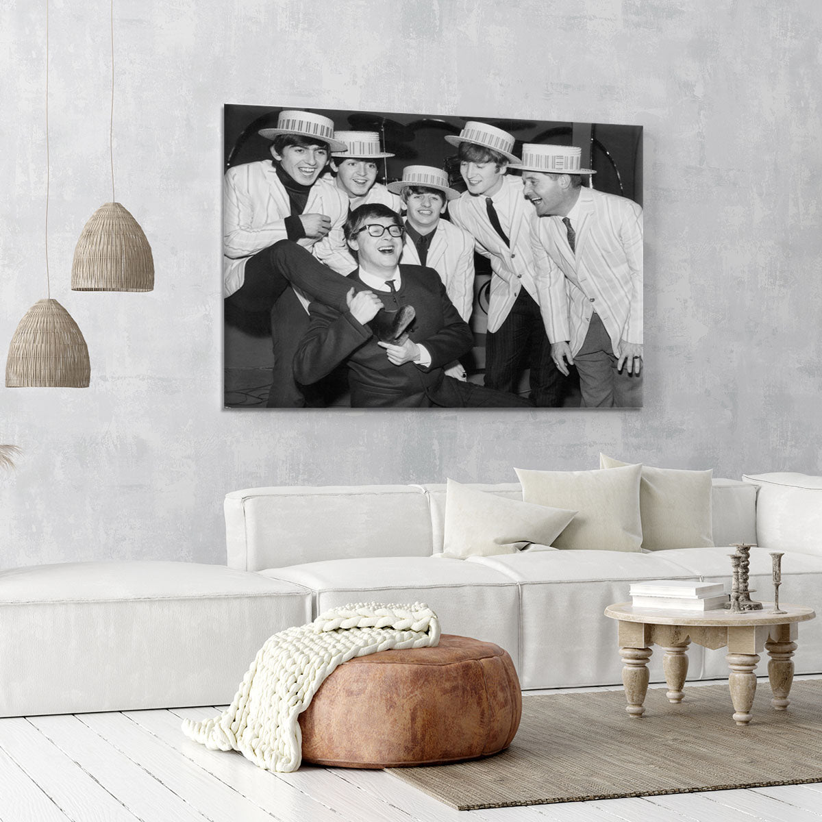 The Beatles with Morecambe and Wise Canvas Print or Poster - Canvas Art Rocks - 6