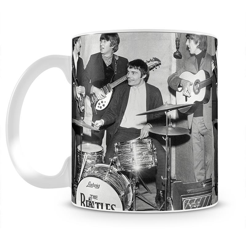 The Beatles with guest drummer Jimmy Nicol Mug - Canvas Art Rocks - 2