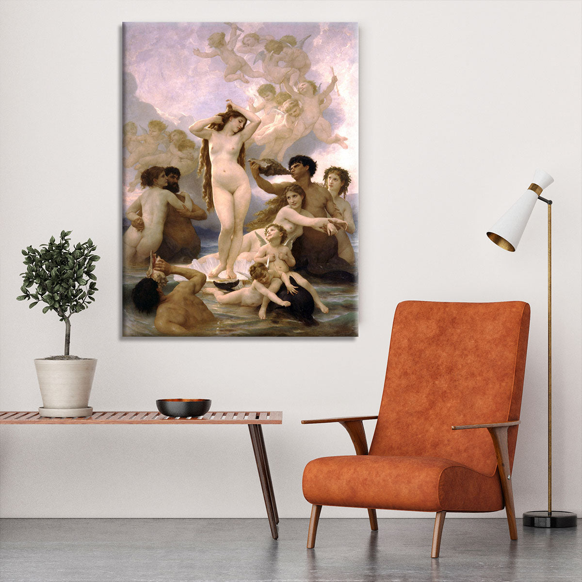 The Birth of Venus By Bouguereau Canvas Print or Poster - Canvas Art Rocks - 6