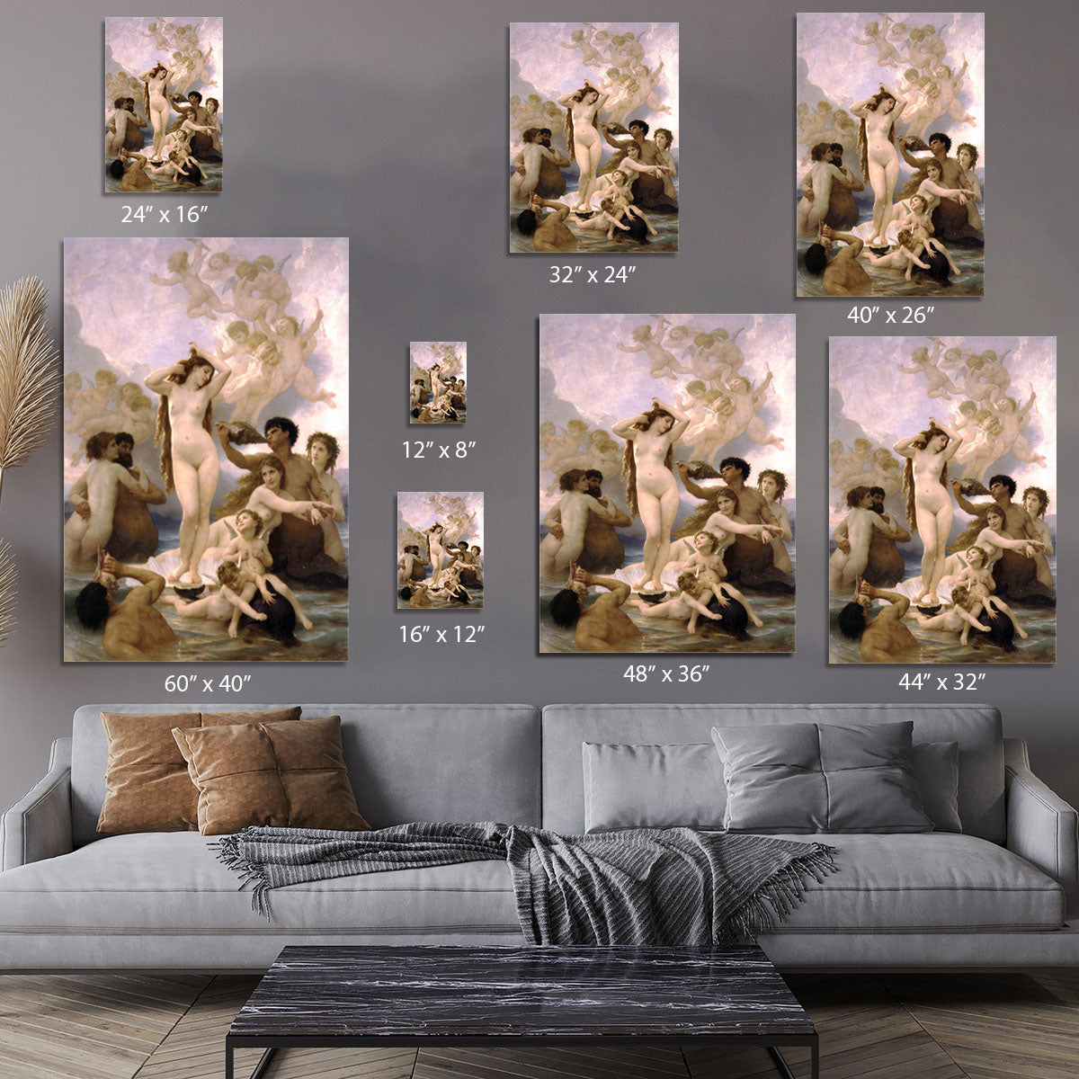 The Birth of Venus By Bouguereau Canvas Print or Poster - Canvas Art Rocks - 7