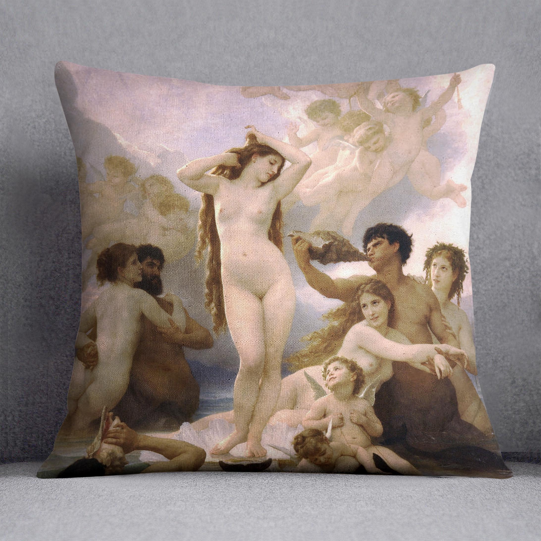 The Birth of Venus By Bouguereau Cushion