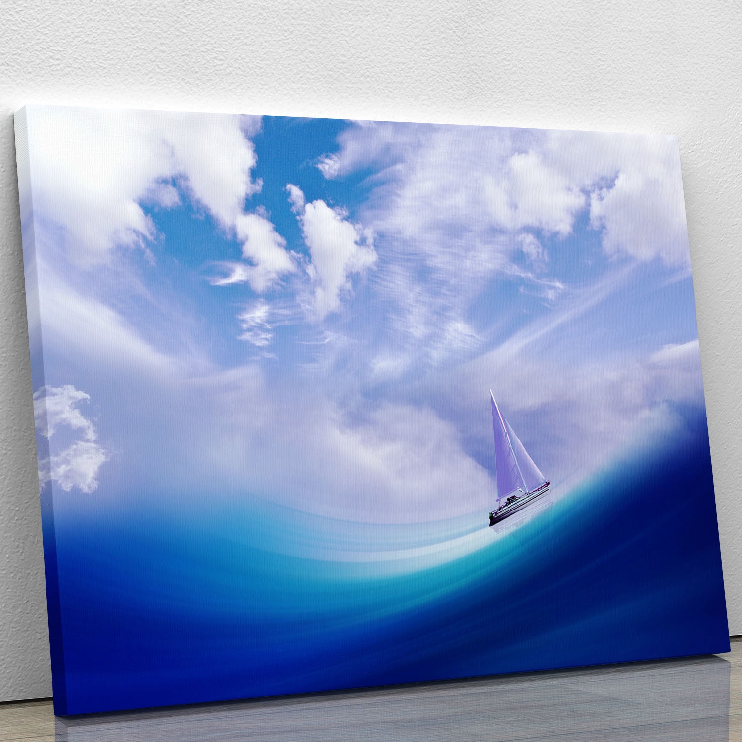 The Blue Sea Canvas Print or Poster - Canvas Art Rocks - 1