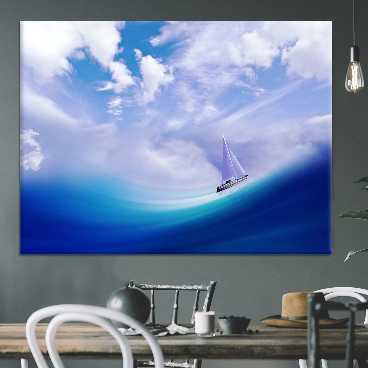 The Blue Sea Canvas Print or Poster - Canvas Art Rocks - 3