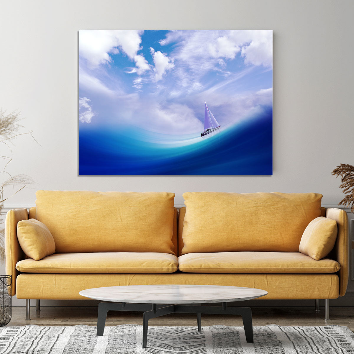 The Blue Sea Canvas Print or Poster - Canvas Art Rocks - 4