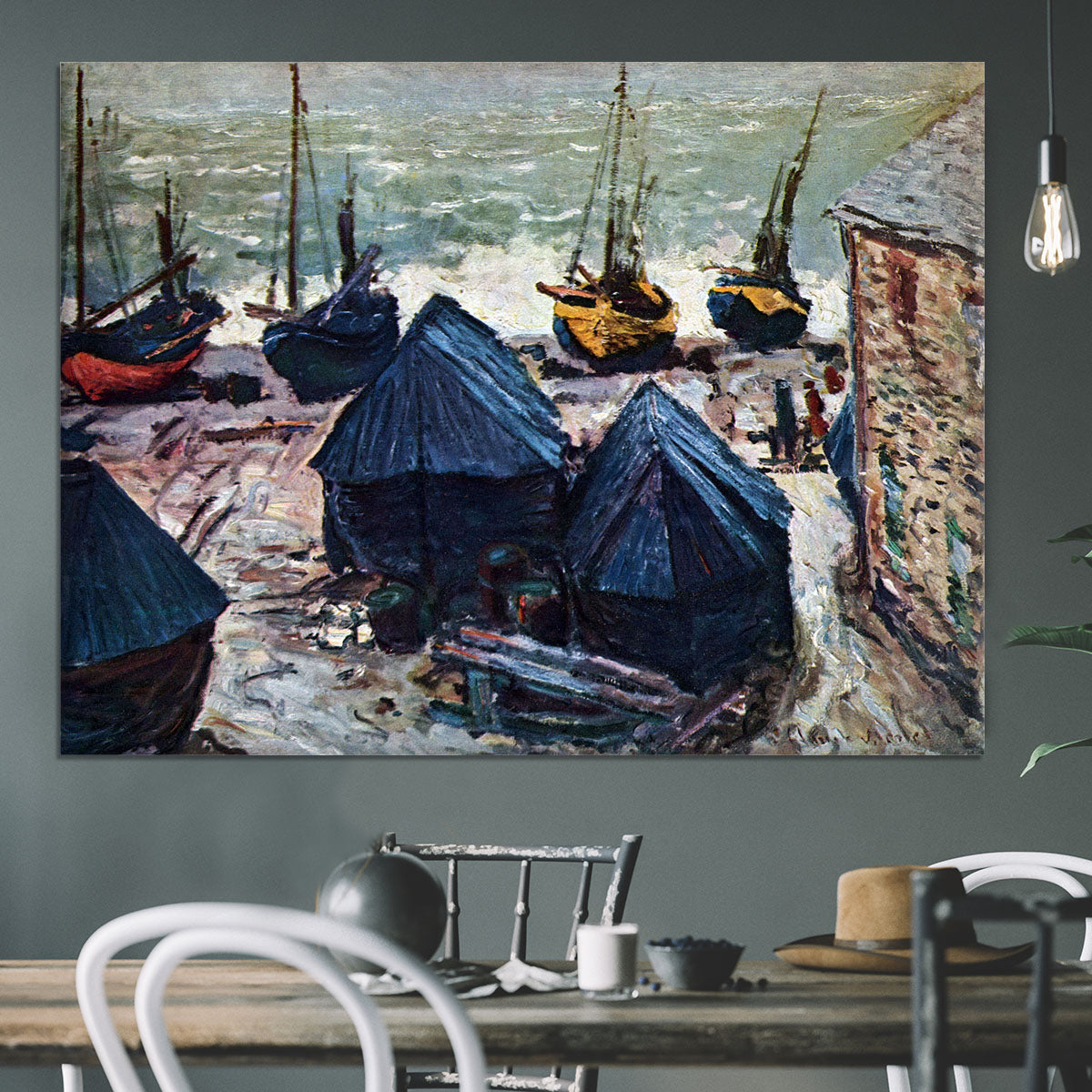 The Boats by Monet Canvas Print or Poster - Canvas Art Rocks - 3