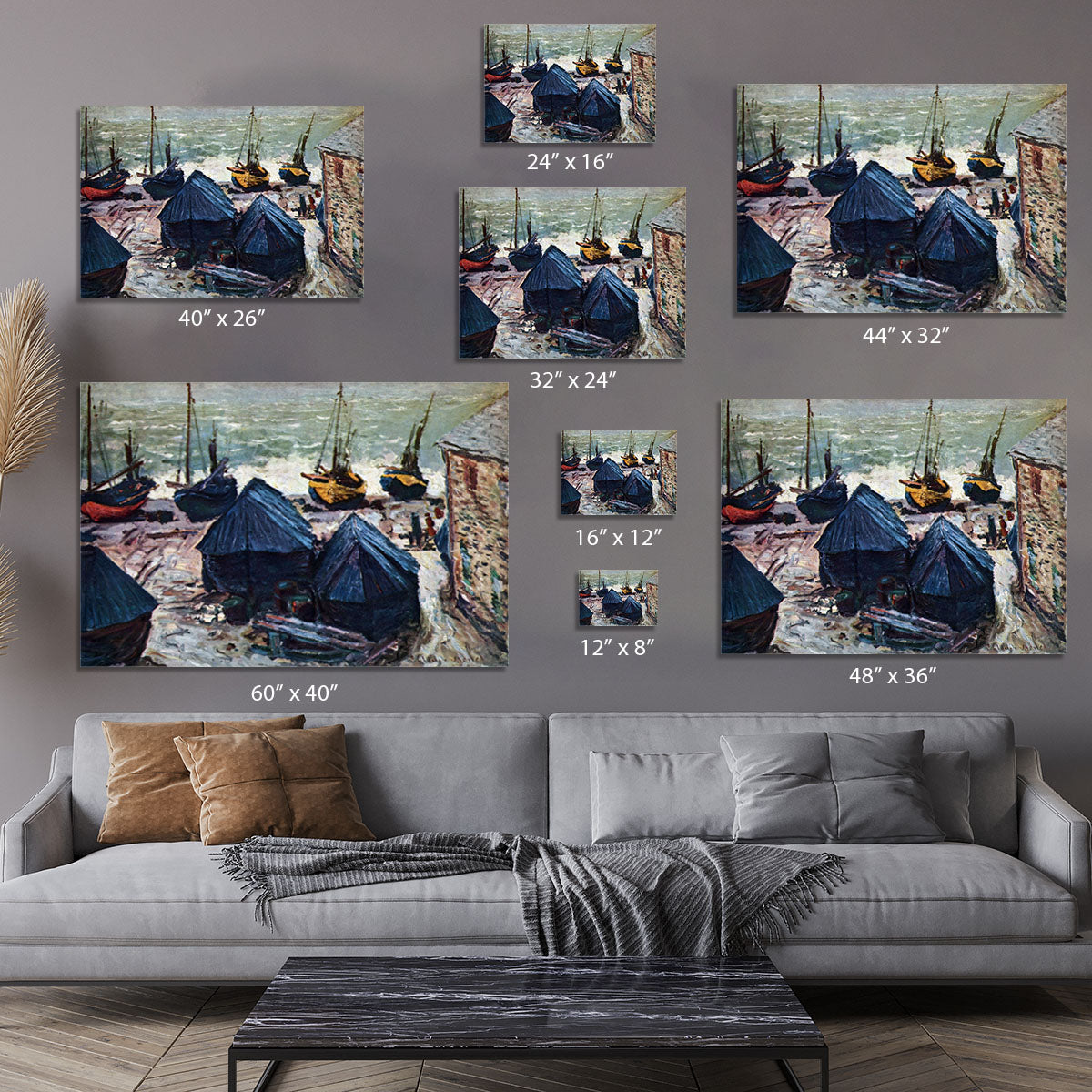 The Boats by Monet Canvas Print or Poster - Canvas Art Rocks - 7