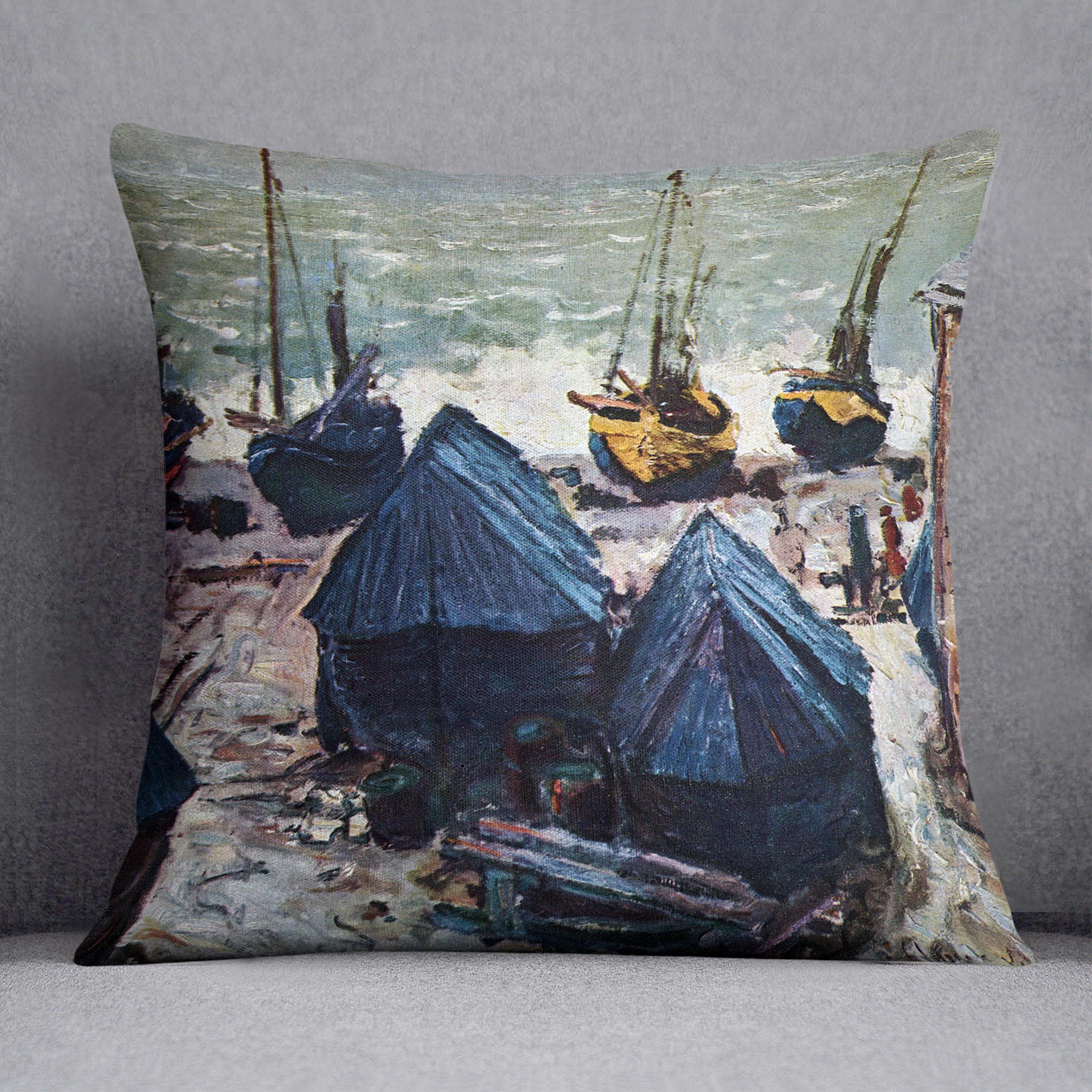 The Boats by Monet Cushion