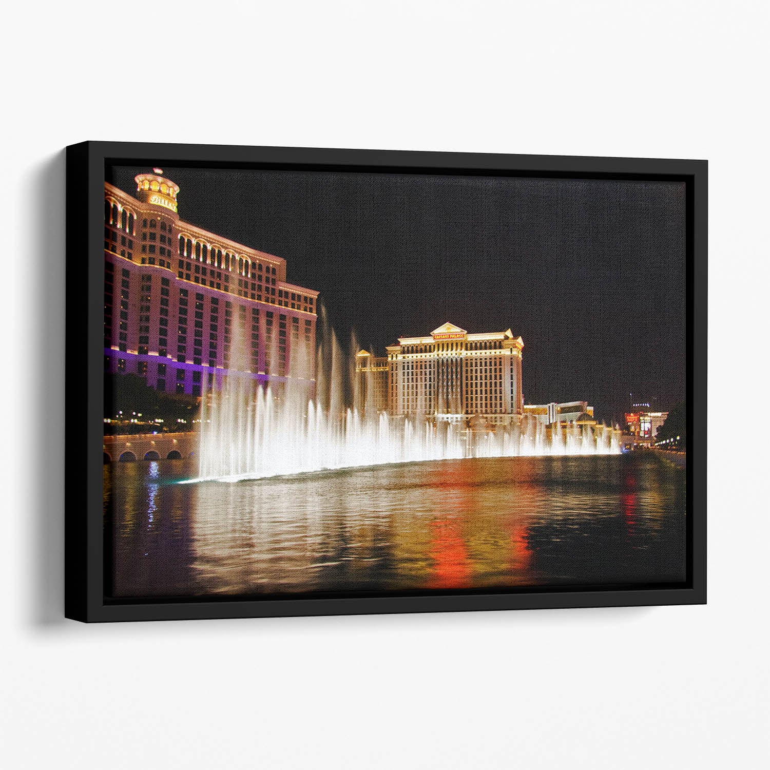 The Caesars Palace Hotel Floating Framed Canvas