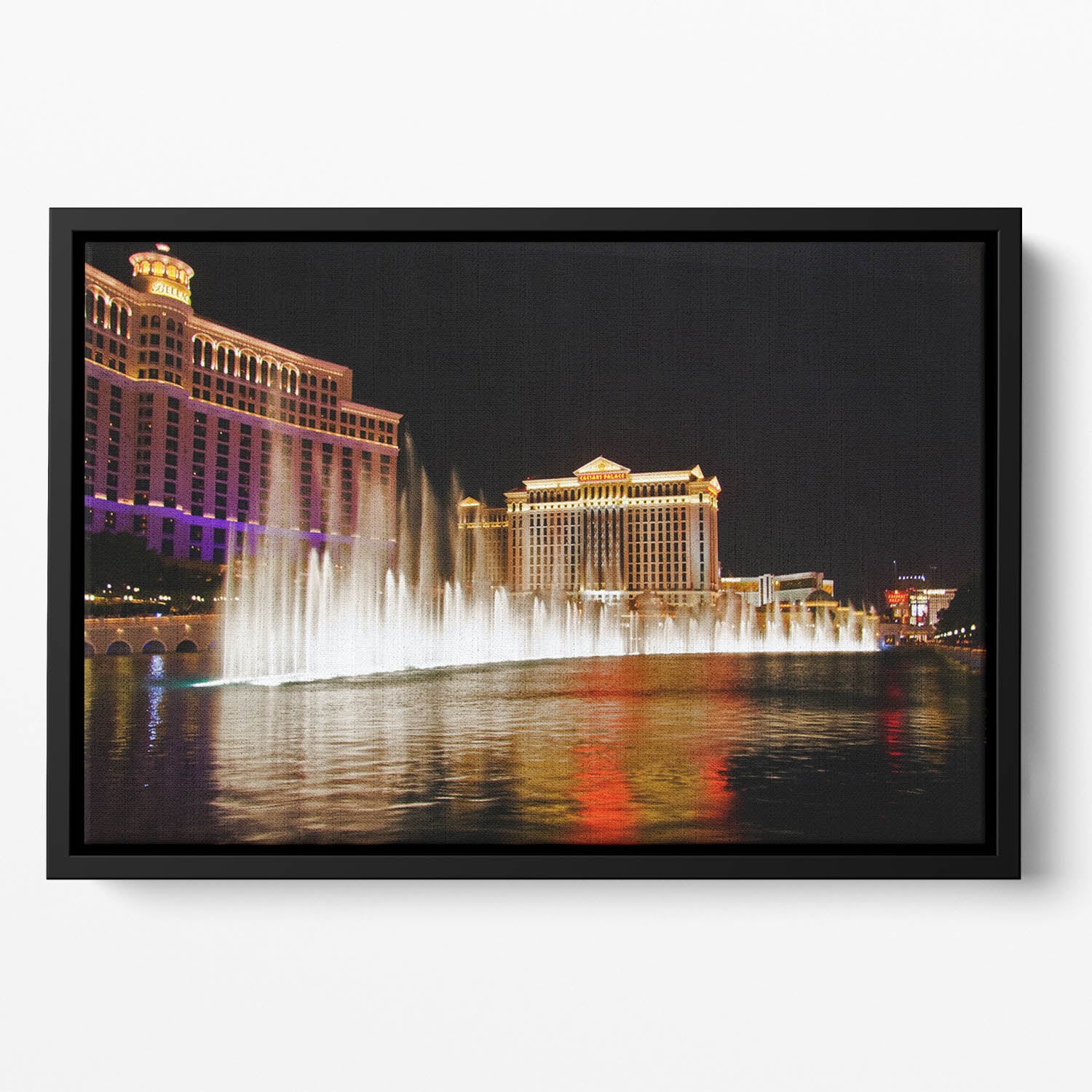 The Caesars Palace Hotel Floating Framed Canvas