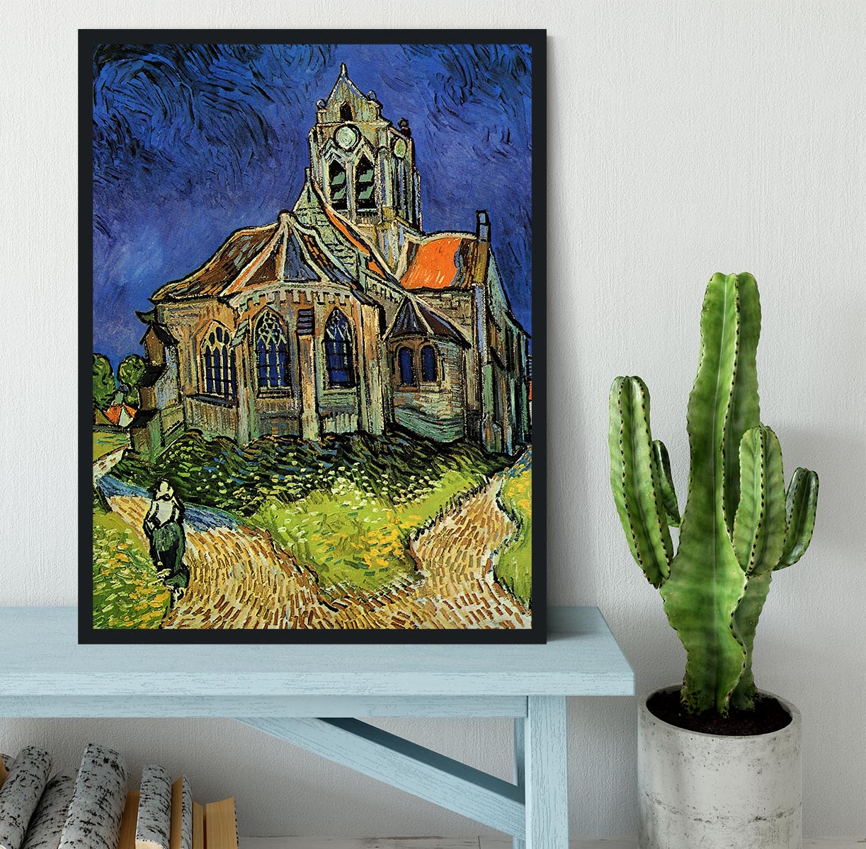 The Church at Auvers by Van Gogh Framed Print - Canvas Art Rocks - 2