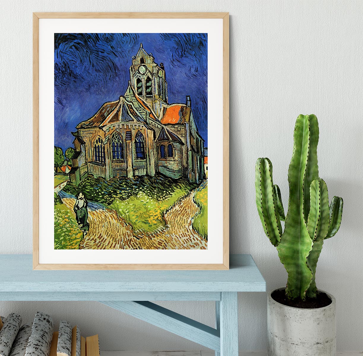 The Church at Auvers by Van Gogh Framed Print - Canvas Art Rocks - 3