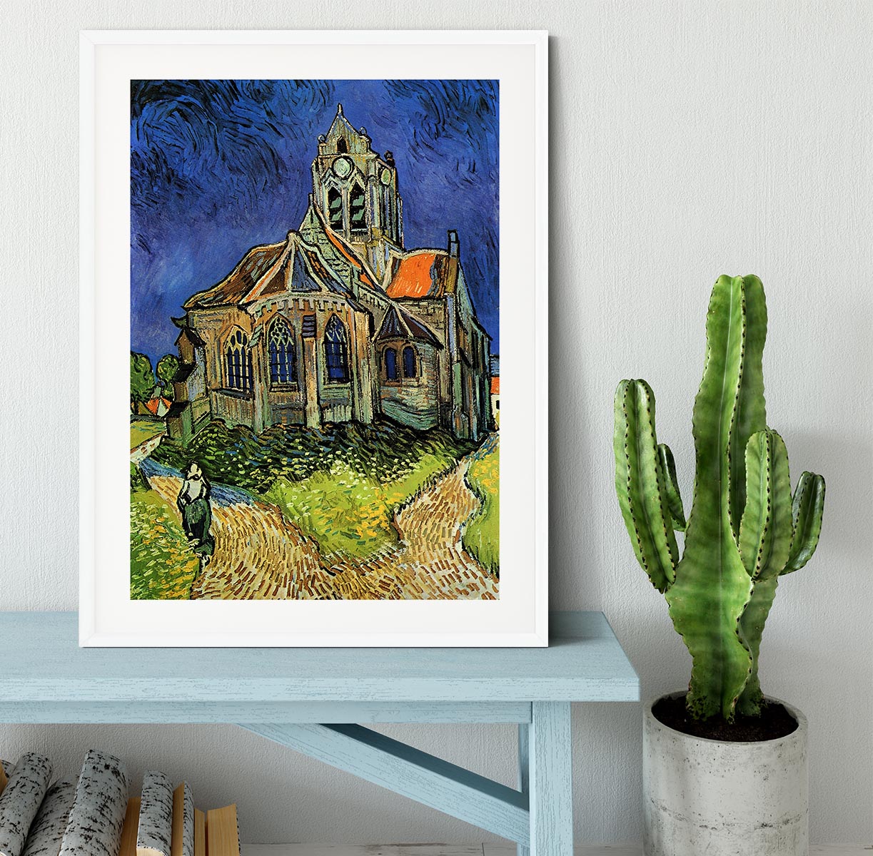 The Church at Auvers by Van Gogh Framed Print - Canvas Art Rocks - 5