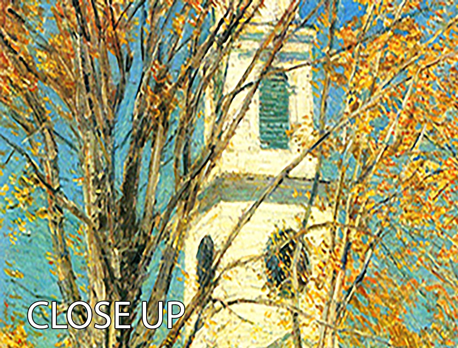The Church of Old Lyme Connecticut 2 by Hassam 3 Split Panel Canvas Print - Canvas Art Rocks - 3