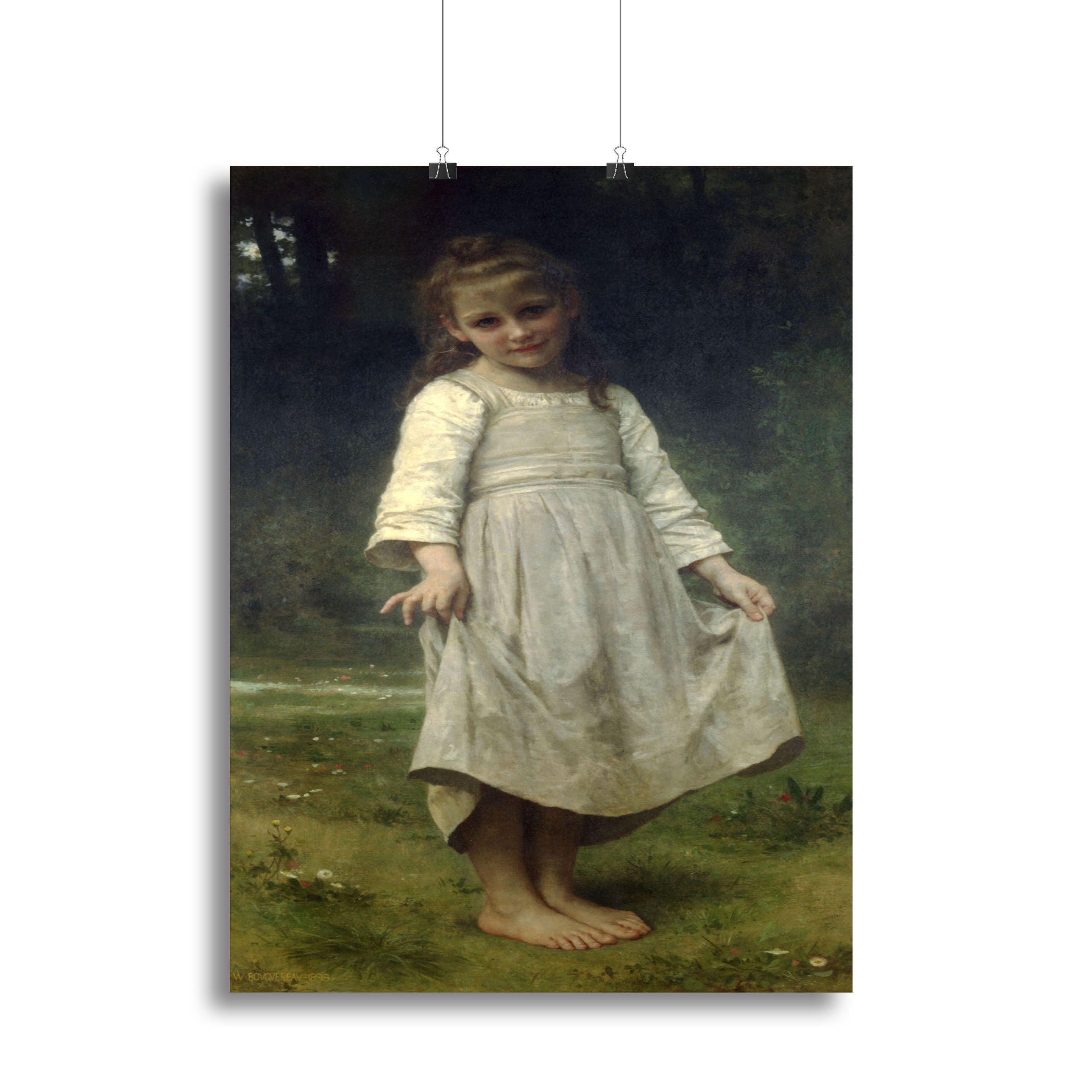 The Curtsey By Bouguereau Canvas Print or Poster - Canvas Art Rocks - 2