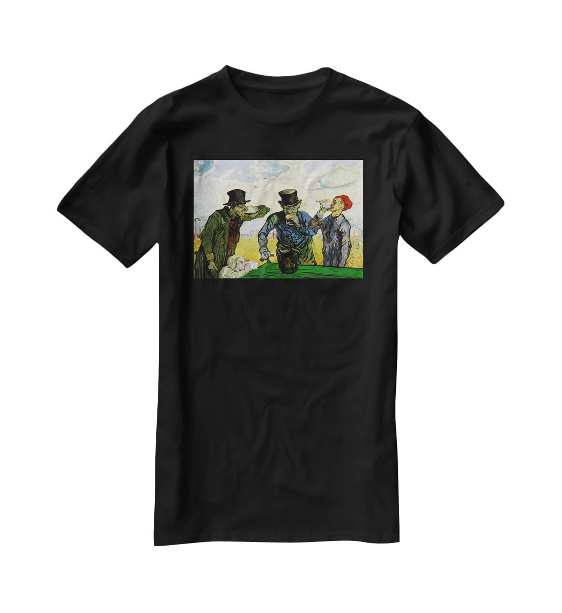 The Drinkers by Van Gogh T-Shirt - Canvas Art Rocks - 1