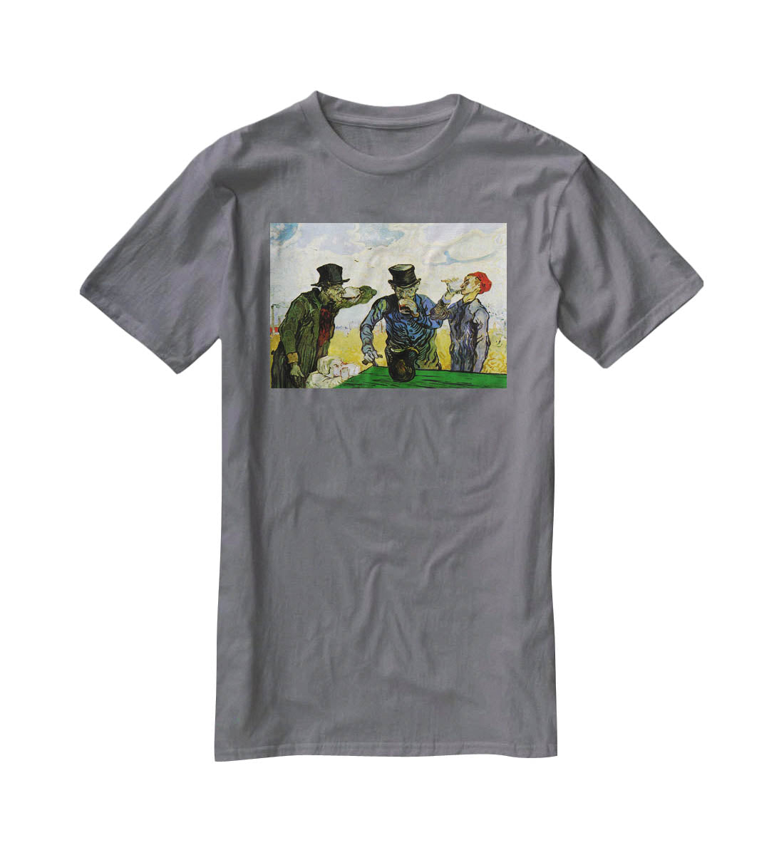 The Drinkers by Van Gogh T-Shirt - Canvas Art Rocks - 3
