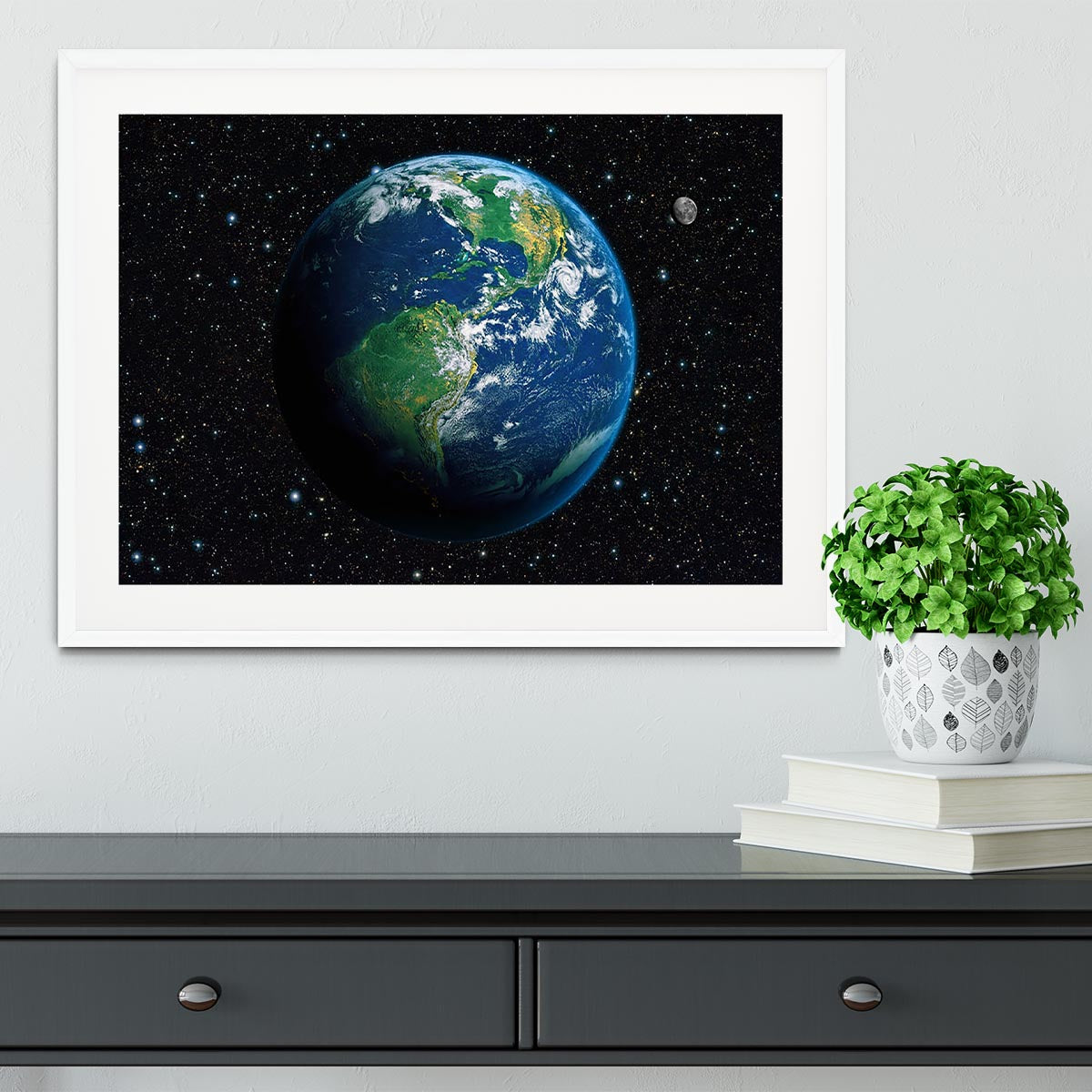 The Earth from space Framed Print - Canvas Art Rocks - 5