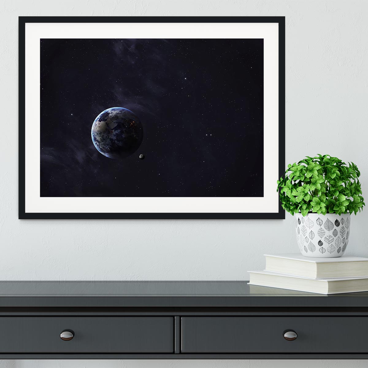 The Earth from space showing all they beauty Framed Print - Canvas Art Rocks - 1