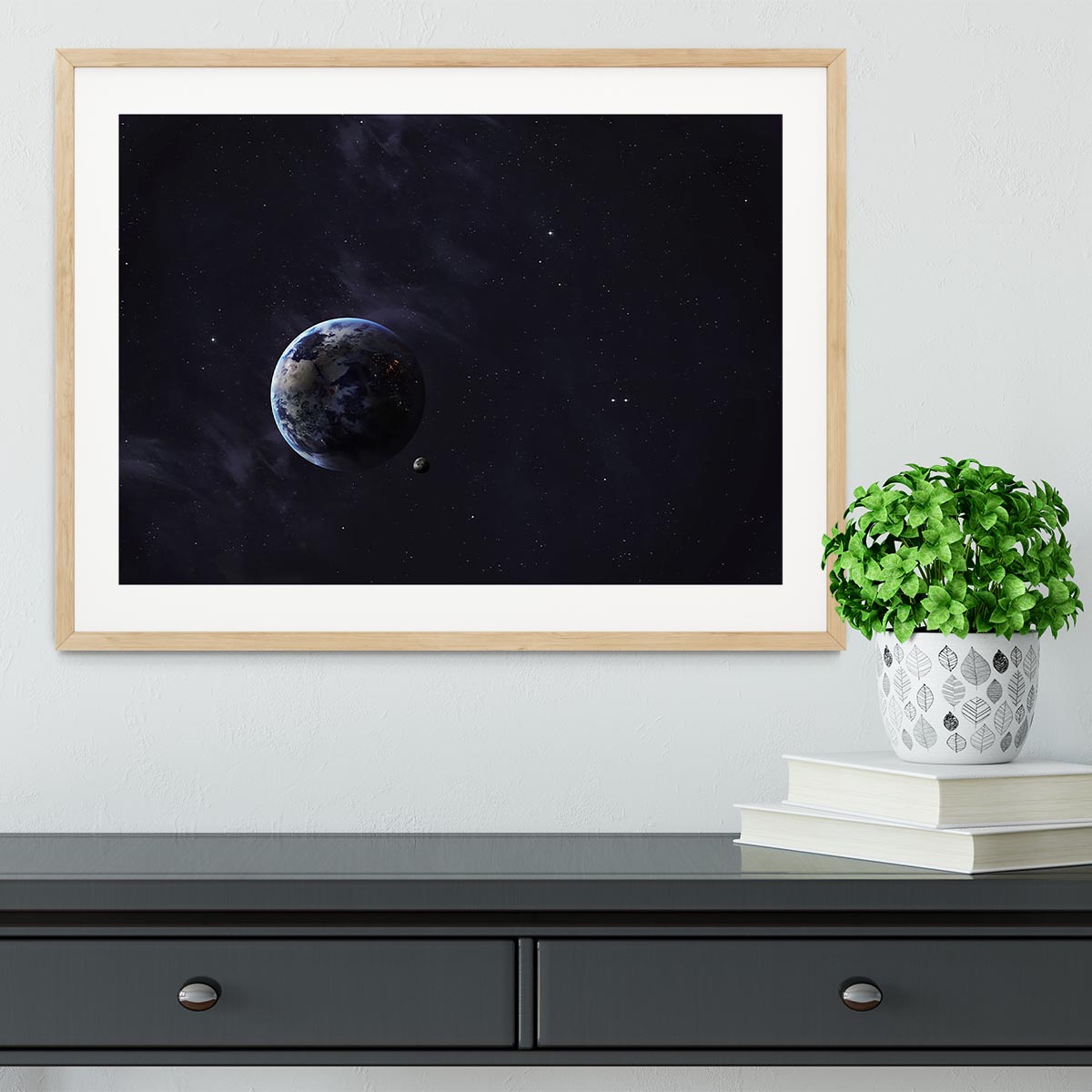 The Earth from space showing all they beauty Framed Print - Canvas Art Rocks - 3