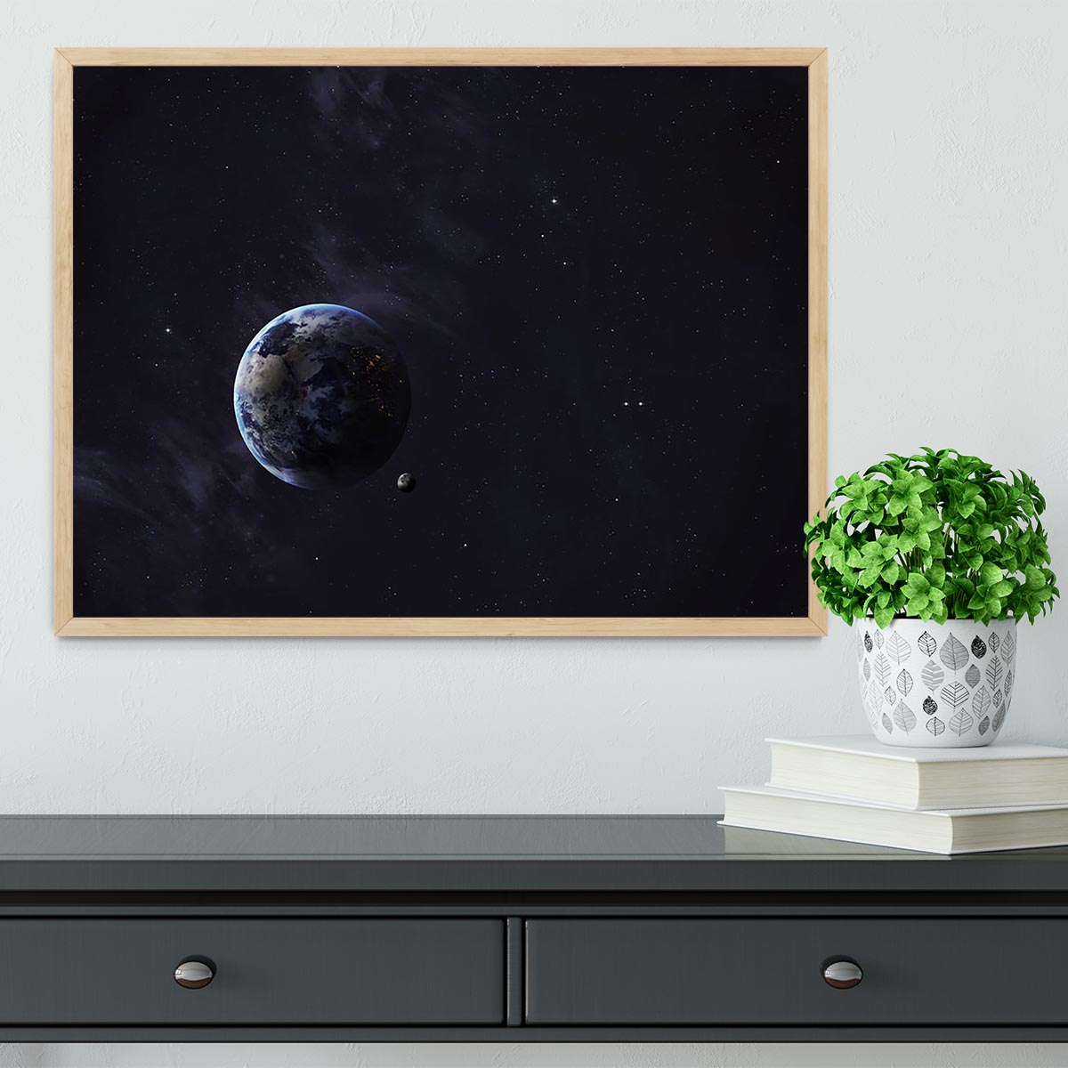 The Earth from space showing all they beauty Framed Print - Canvas Art Rocks - 4