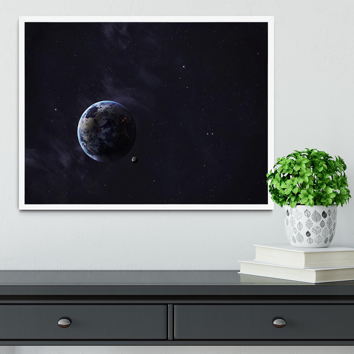 The Earth from space showing all they beauty Framed Print - Canvas Art Rocks -6