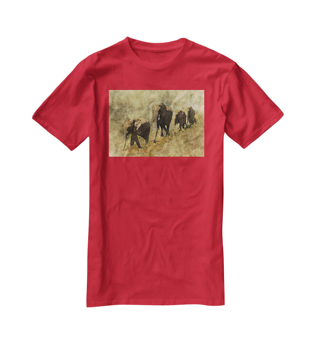 The Elephants March T-Shirt - Canvas Art Rocks - 4