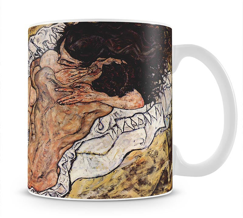 The Embrace by Egon Schiele Mug - Canvas Art Rocks - 1