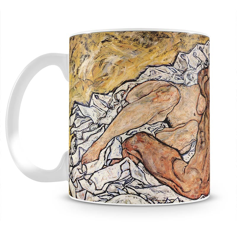 The Embrace by Egon Schiele Mug - Canvas Art Rocks - 1
