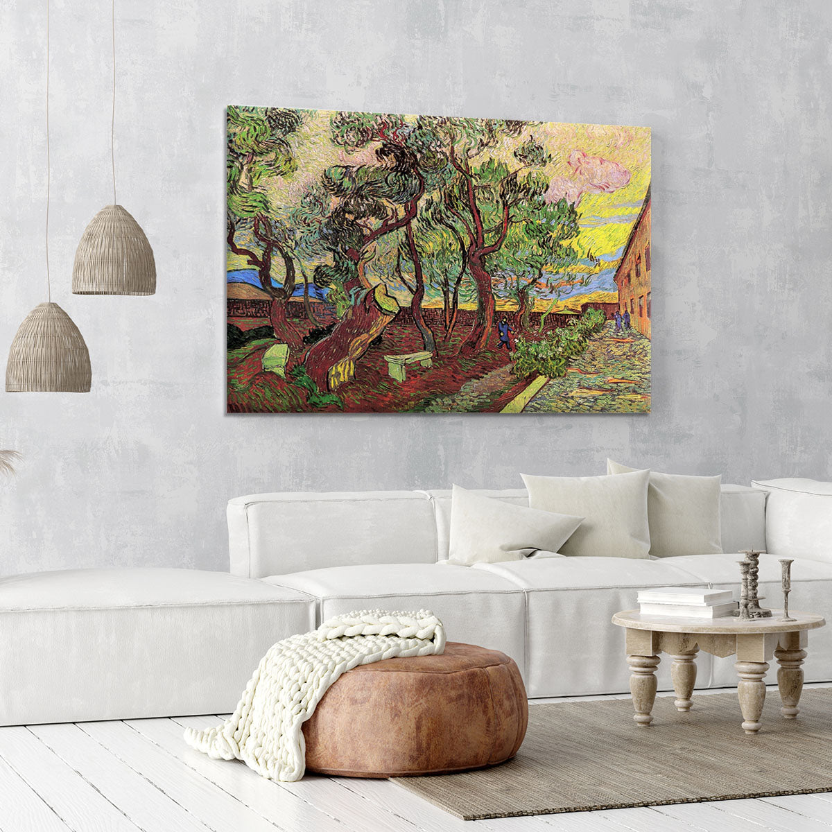 The Garden of Saint-Paul Hospital 3 by Van Gogh Canvas Print or Poster - Canvas Art Rocks - 6