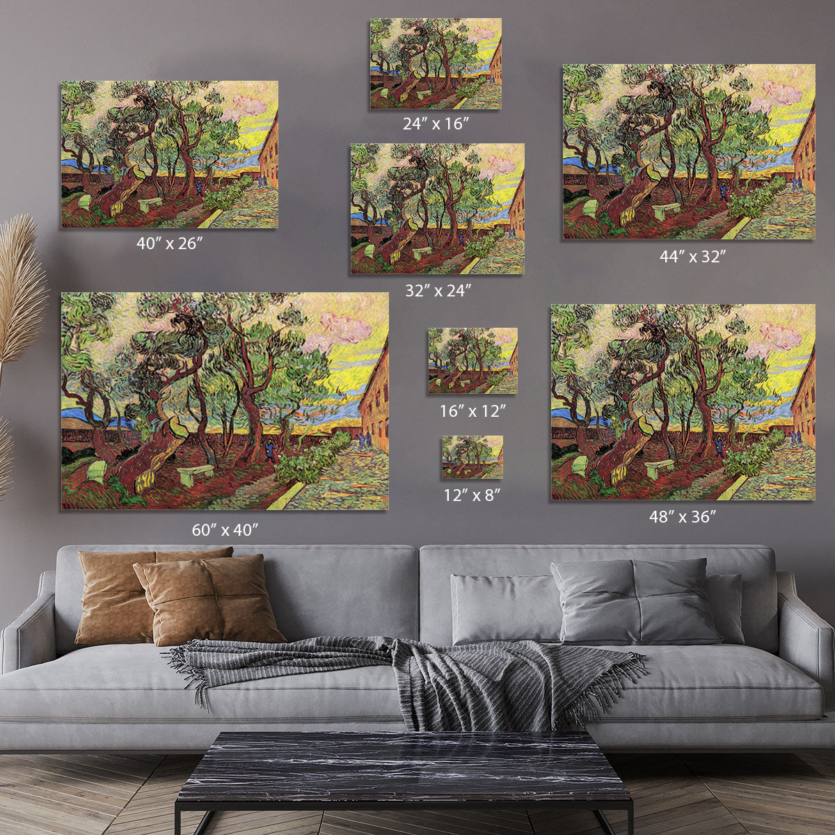 The Garden of Saint-Paul Hospital 3 by Van Gogh Canvas Print or Poster - Canvas Art Rocks - 7