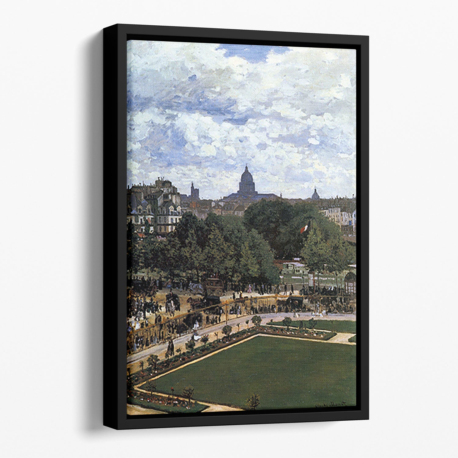 The Garden of the Infanta by Monet Floating Framed Canvas
