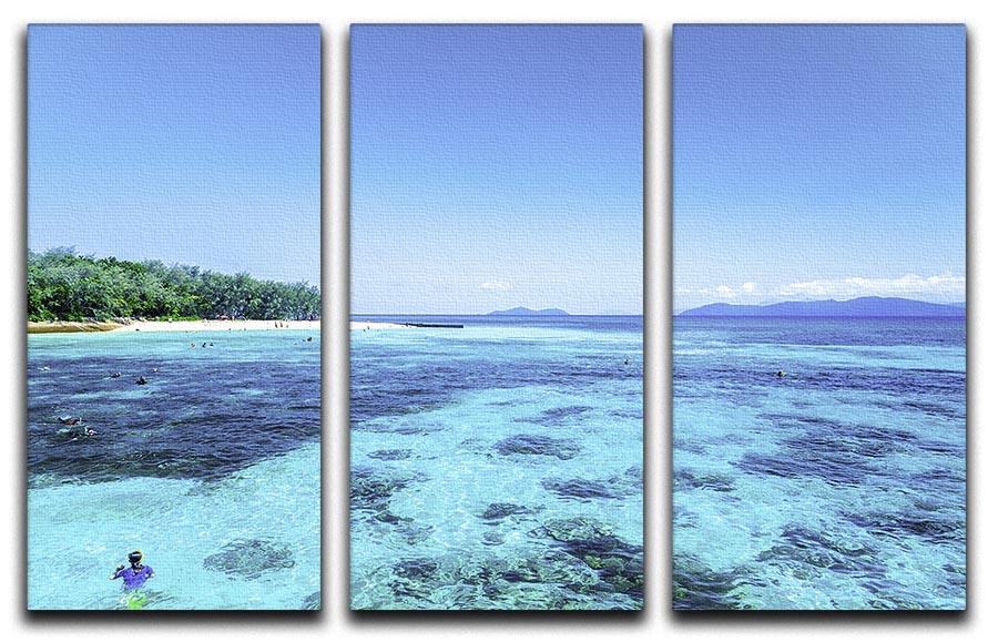 The Great Barrier Reef 3 Split Panel Canvas Print - Canvas Art Rocks - 1