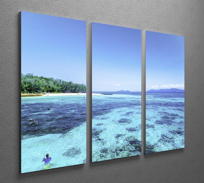 The Great Barrier Reef 3 Split Panel Canvas Print - Canvas Art Rocks - 2