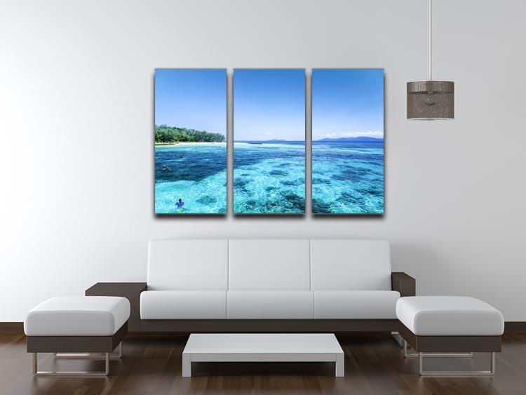 The Great Barrier Reef 3 Split Panel Canvas Print - Canvas Art Rocks - 3