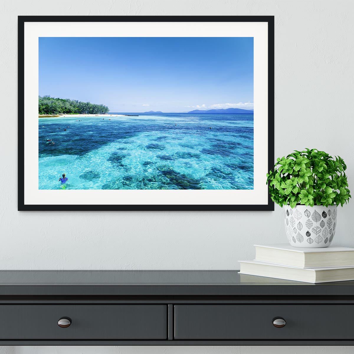 The Great Barrier Reef Framed Print - Canvas Art Rocks - 1