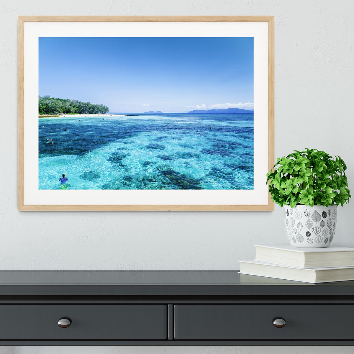 The Great Barrier Reef Framed Print - Canvas Art Rocks - 3