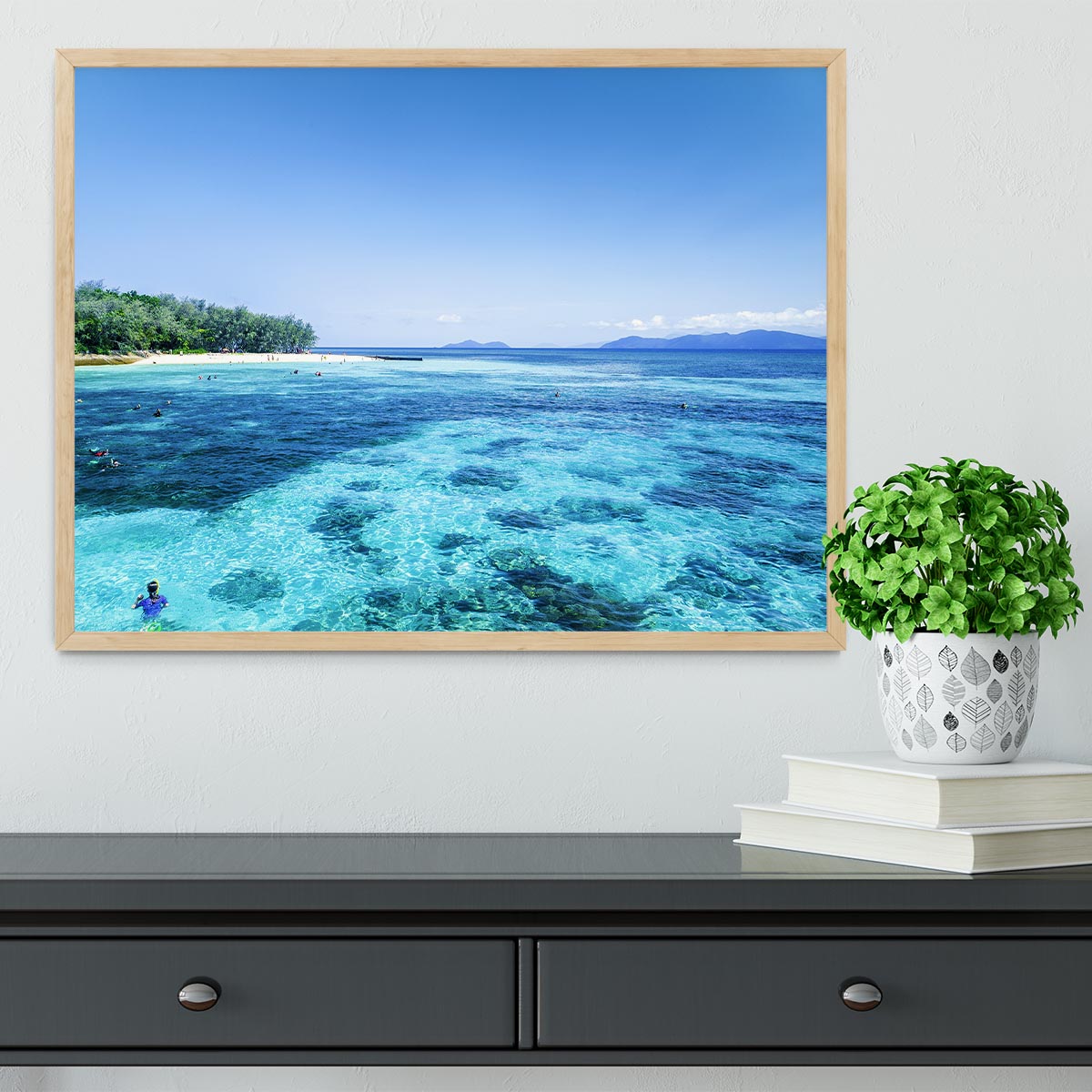 The Great Barrier Reef Framed Print - Canvas Art Rocks - 4