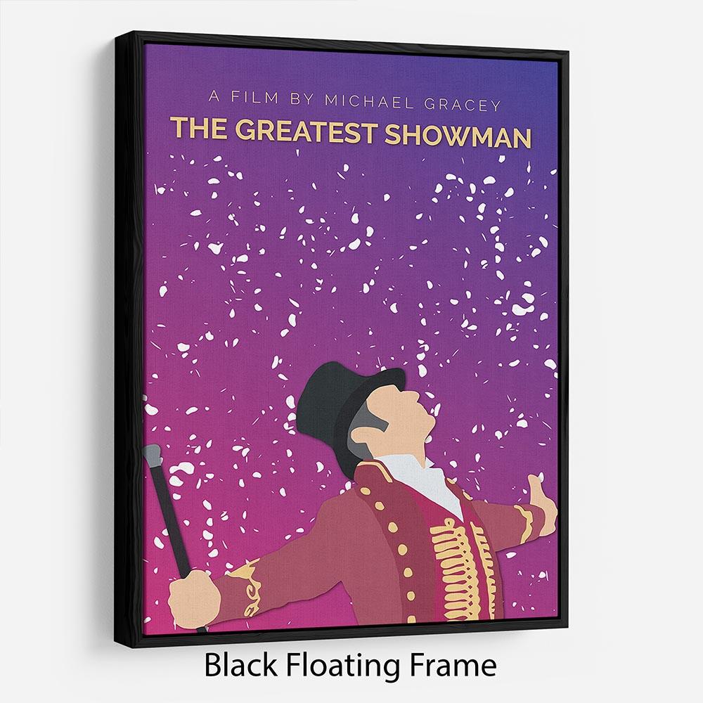 The Greatest Showman Minimal Movie Floating Frame Canvas - Canvas Art Rocks - 1