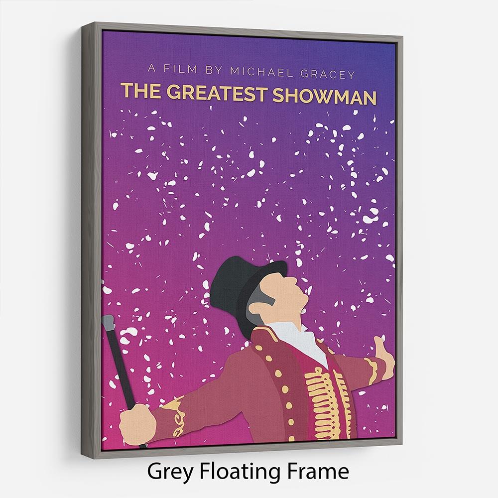 The Greatest Showman Minimal Movie Floating Frame Canvas - Canvas Art Rocks - 3