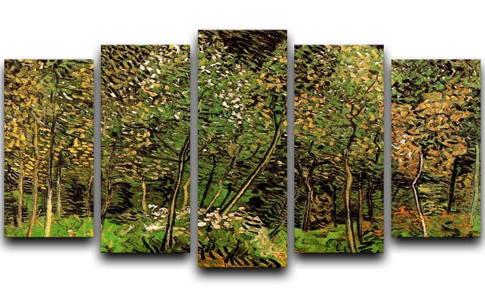 The Grove by Van Gogh 5 Split Panel Canvas  - Canvas Art Rocks - 1