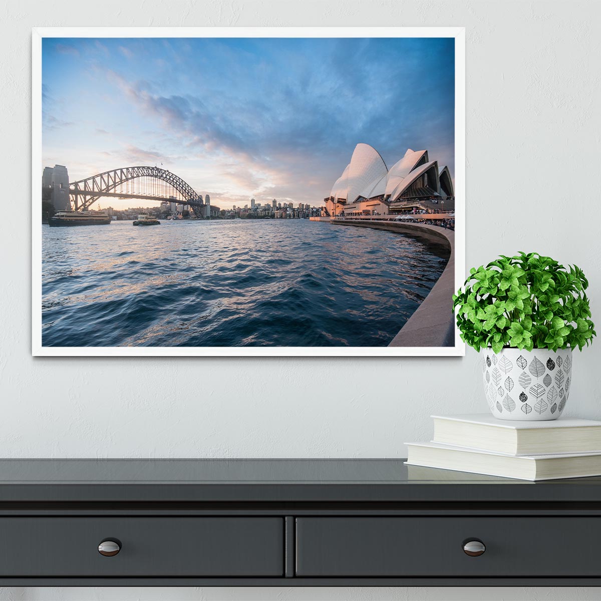 The Harbour Bridge Framed Print - Canvas Art Rocks -6