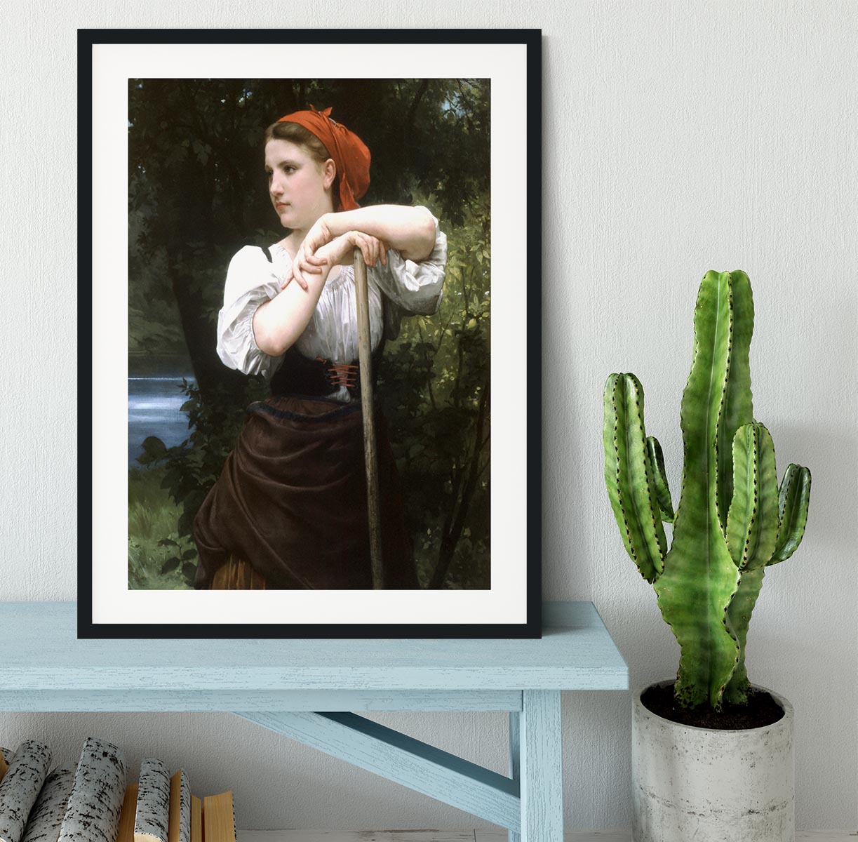 The Haymaker By Bouguereau Framed Print - Canvas Art Rocks - 1